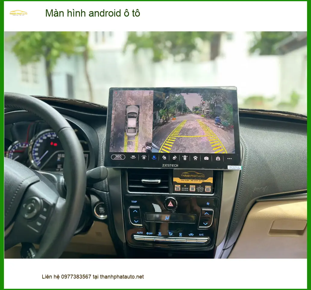 Chú Tiến lắp màn hình android ô tô cho Honda CR-V tại Hóc Môn để tiện chỉ đường ảnh thực tế 3