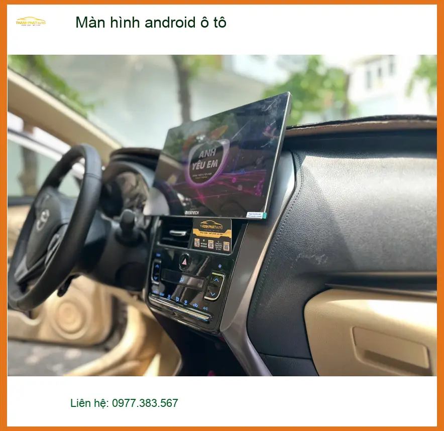 Chú Tiến lắp màn hình android ô tô cho Honda CR-V tại Hóc Môn để tiện chỉ đường ảnh thực tế 4