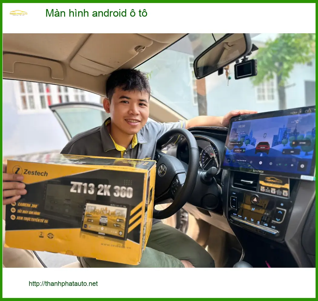 Chú Tiến lắp màn hình android ô tô cho Honda CR-V tại Hóc Môn để tiện chỉ đường ảnh thực tế 5