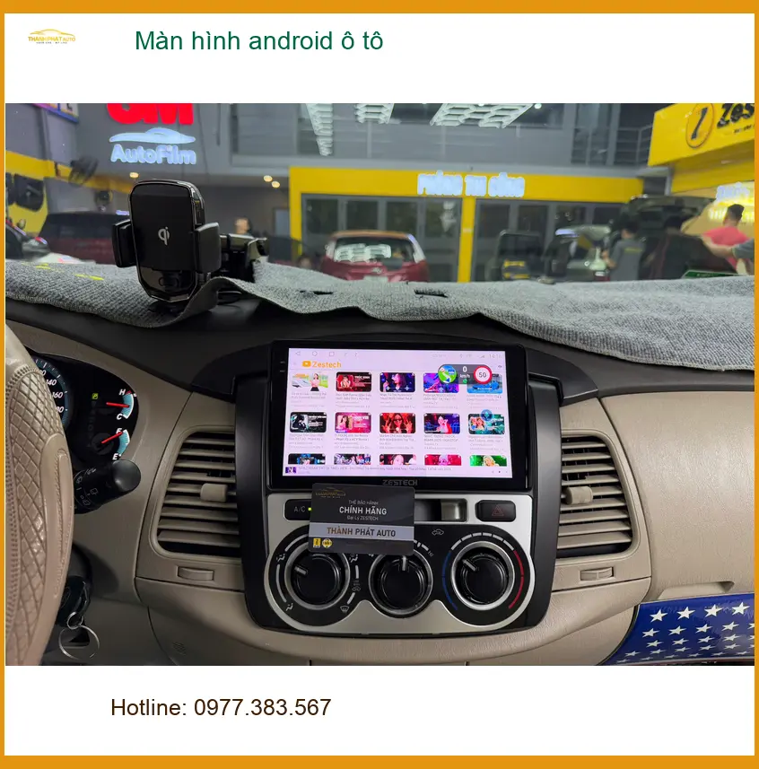 Bác Trí lắp màn hình Android ô tô Hyundai Accent tại Quận 12 vì màn zin quá cũ