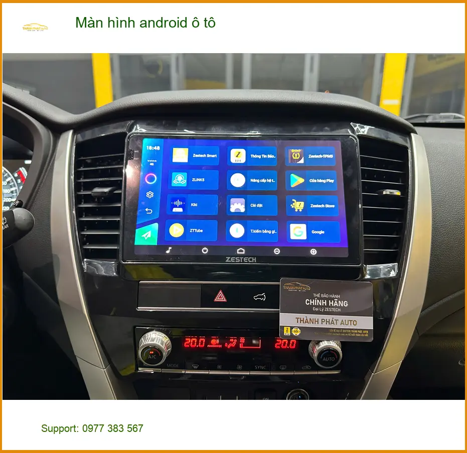 Anh Hải nâng cấp màn hình android ô tô VinFast Lux A2.0 tại Quận 9