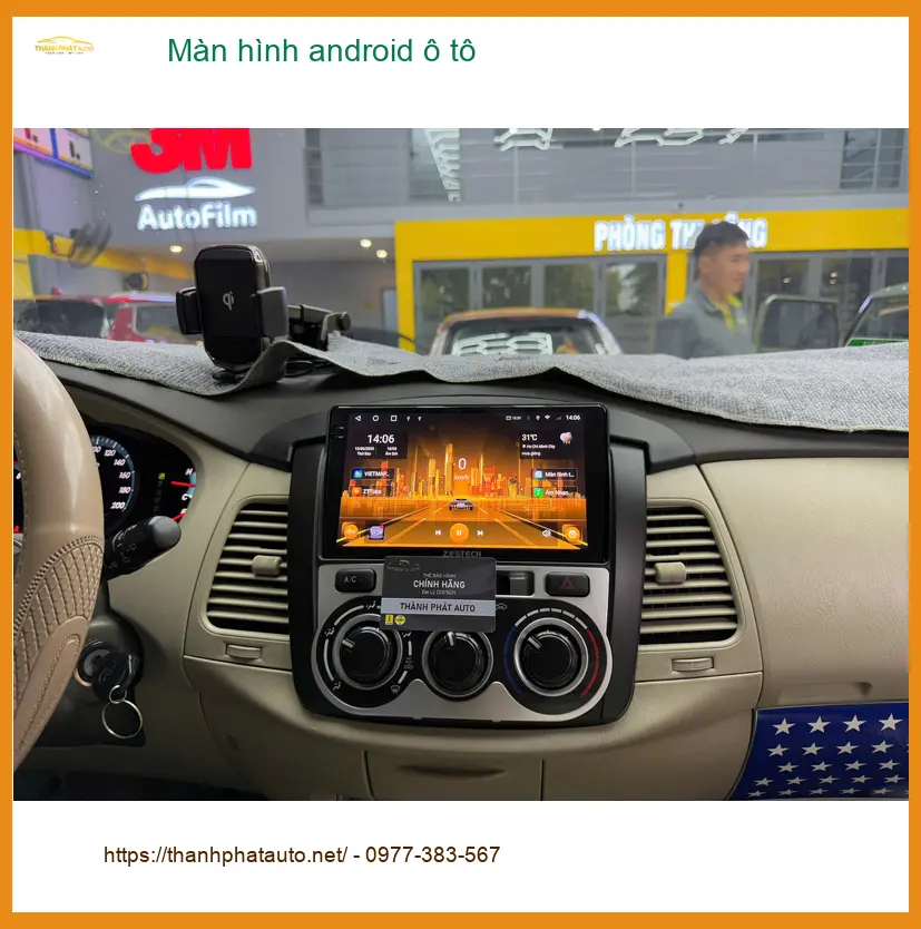 Bác Trí lắp màn hình Android ô tô Hyundai Accent tại Quận 12 vì màn zin quá cũ ảnh thực tế 5