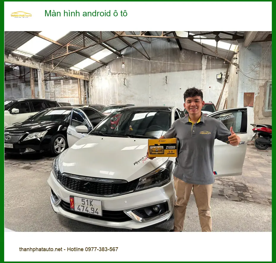 Cô Lan Anh lắp màn hình Android ô tô cho Hyundai Accent tại Hóc Môn để nâng cấp giải trí ảnh thực tế 2