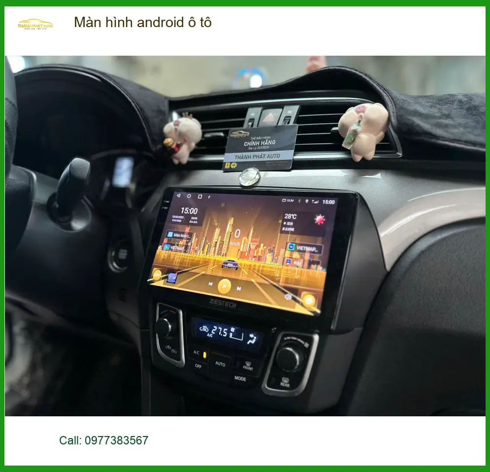 Cô Lan Anh lắp màn hình Android ô tô cho Hyundai Accent tại Hóc Môn để nâng cấp giải trí ảnh thực tế 3