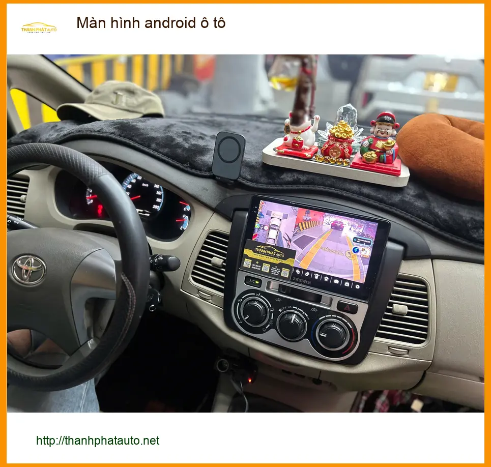 Anh Minh nâng cấp màn hình android ô tô cho Hyundai Santa Fe ở Quận 9 ảnh thực tế 2