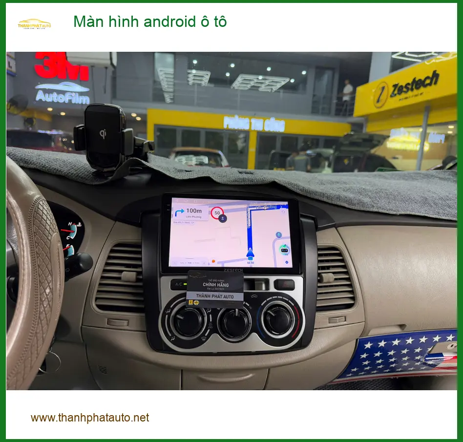 Anh Cường nâng cấp màn hình Android ô tô cho Kia Carnival tại Quận 9 vì màn zin cũ quá ảnh thực tế 2