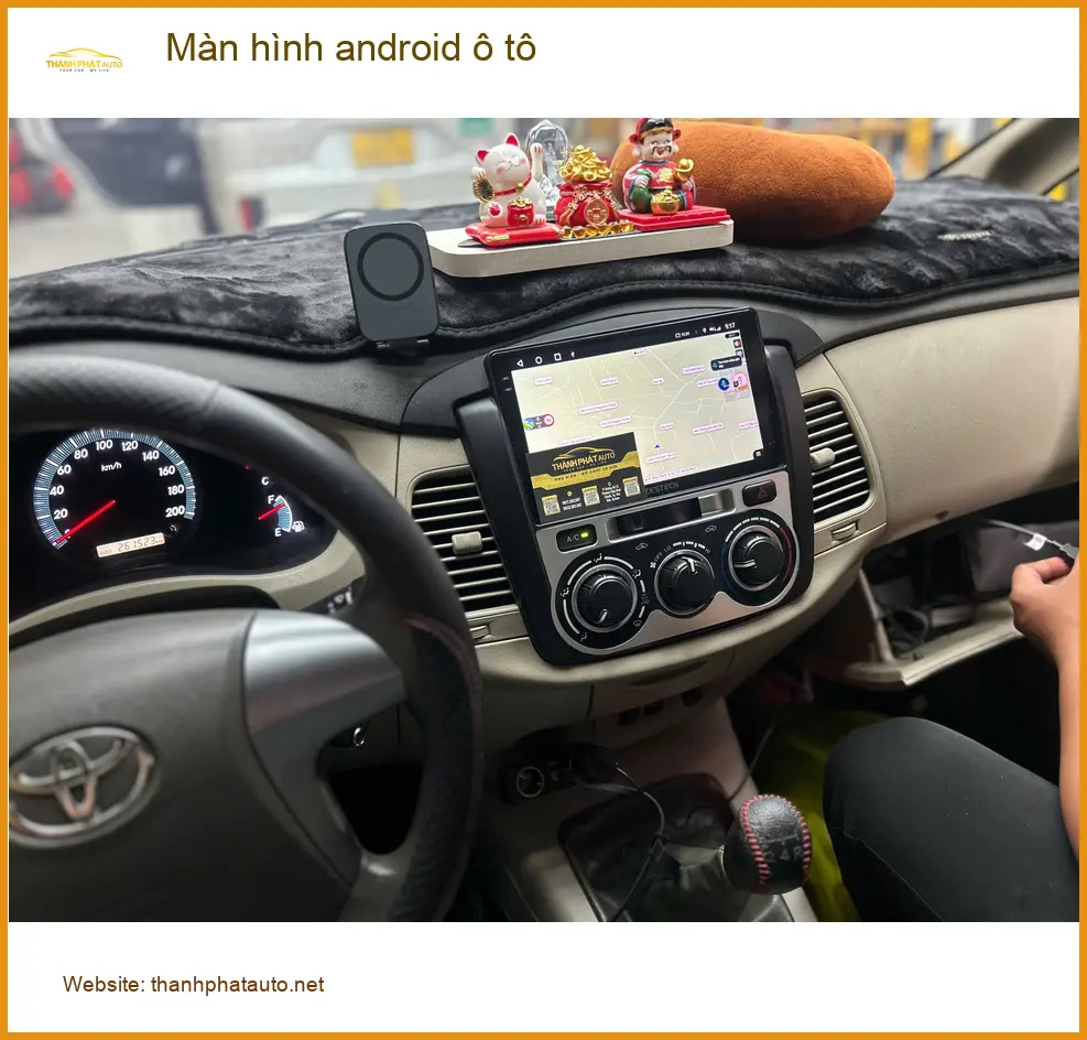 Anh Minh nâng cấp màn hình android ô tô cho Hyundai Santa Fe ở Quận 9 ảnh thực tế 3