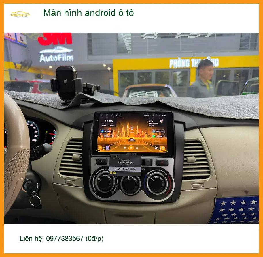 Anh Cường nâng cấp màn hình Android ô tô cho Kia Carnival tại Quận 9 vì màn zin cũ quá ảnh thực tế 3
