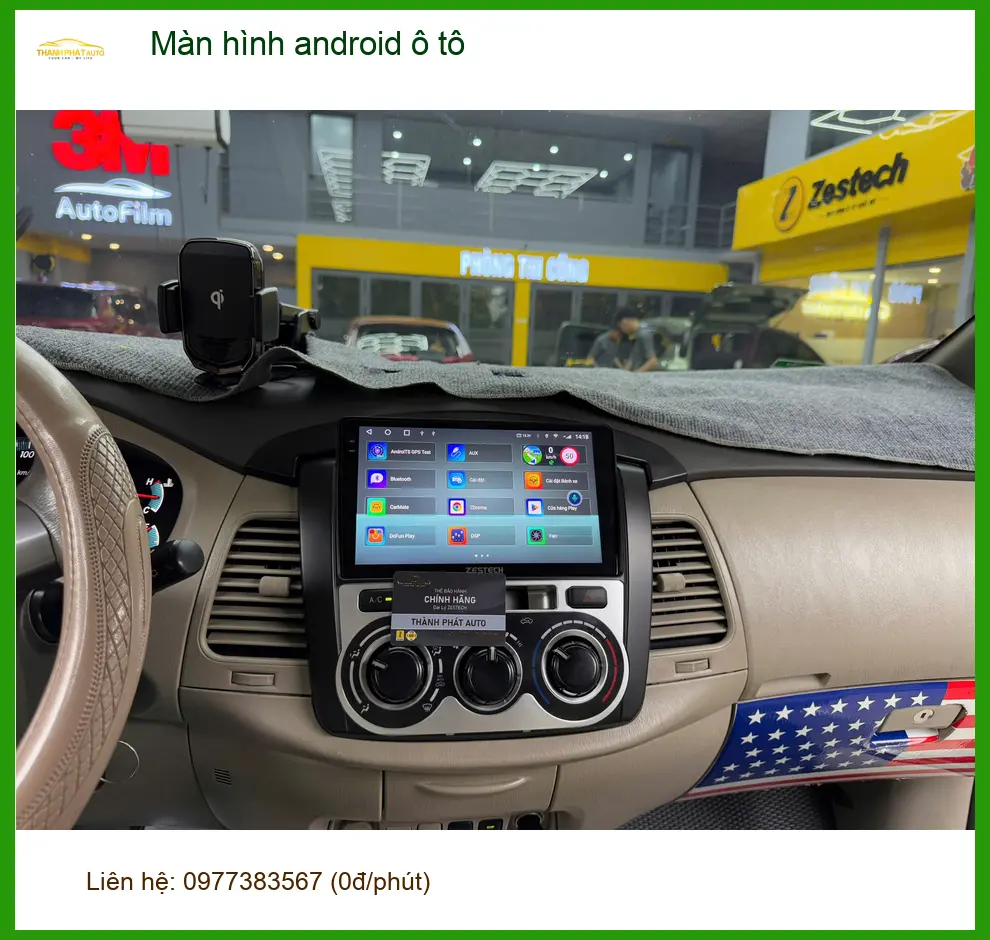 Anh Cường nâng cấp màn hình Android ô tô cho Kia Carnival tại Quận 9 vì màn zin cũ quá ảnh thực tế 4