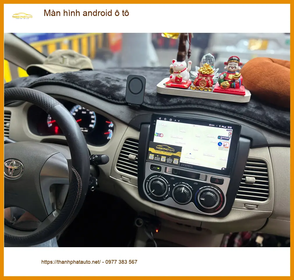 Anh Minh nâng cấp màn hình android ô tô cho Hyundai Santa Fe ở Quận 9 ảnh thực tế 5