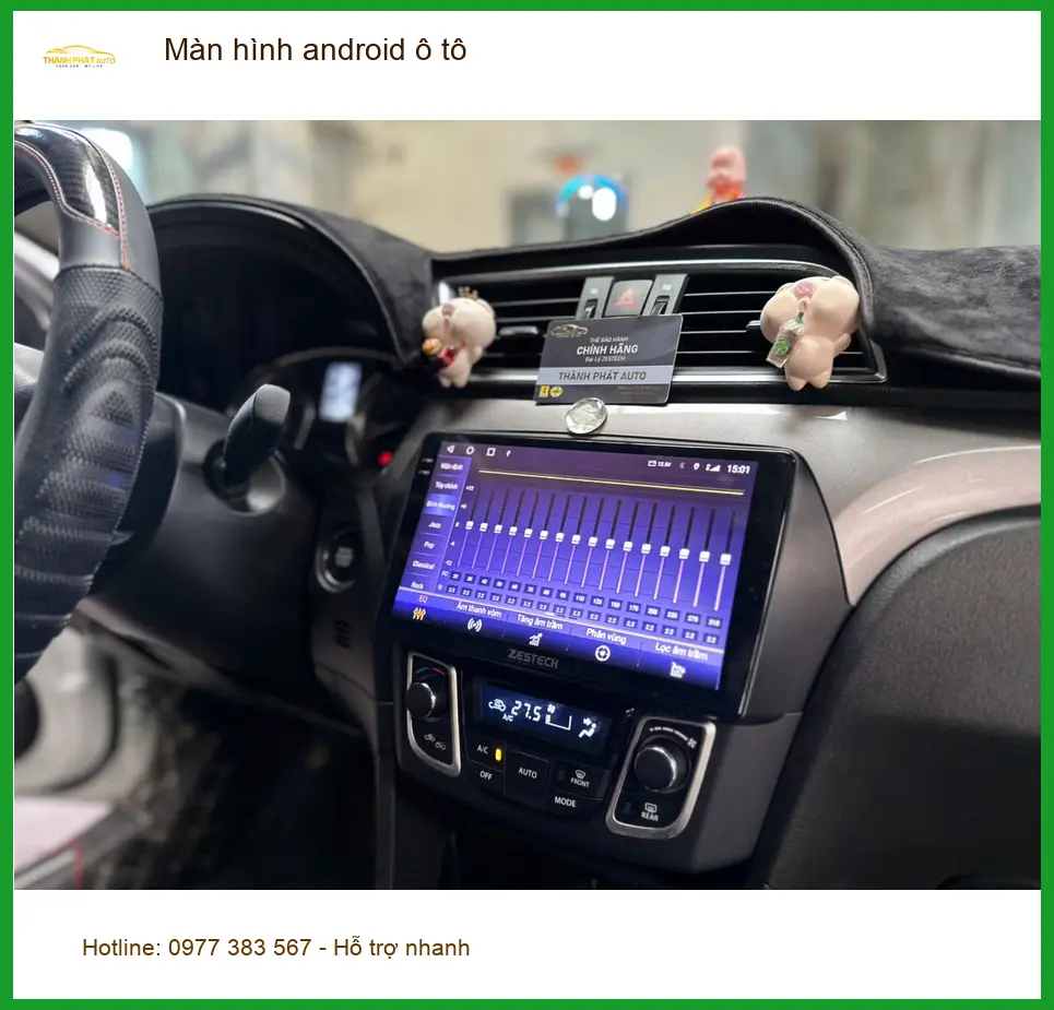 Anh Trường lắp màn hình Android ô tô cho Kia Seltos tại Bình Chánh chính hãng ảnh thực tế 2