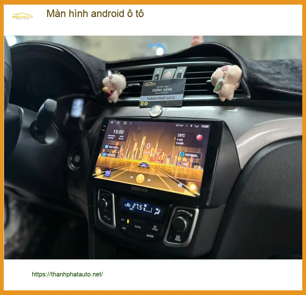 Anh Trường lắp màn hình Android ô tô cho Kia Seltos tại Bình Chánh chính hãng ảnh thực tế 4