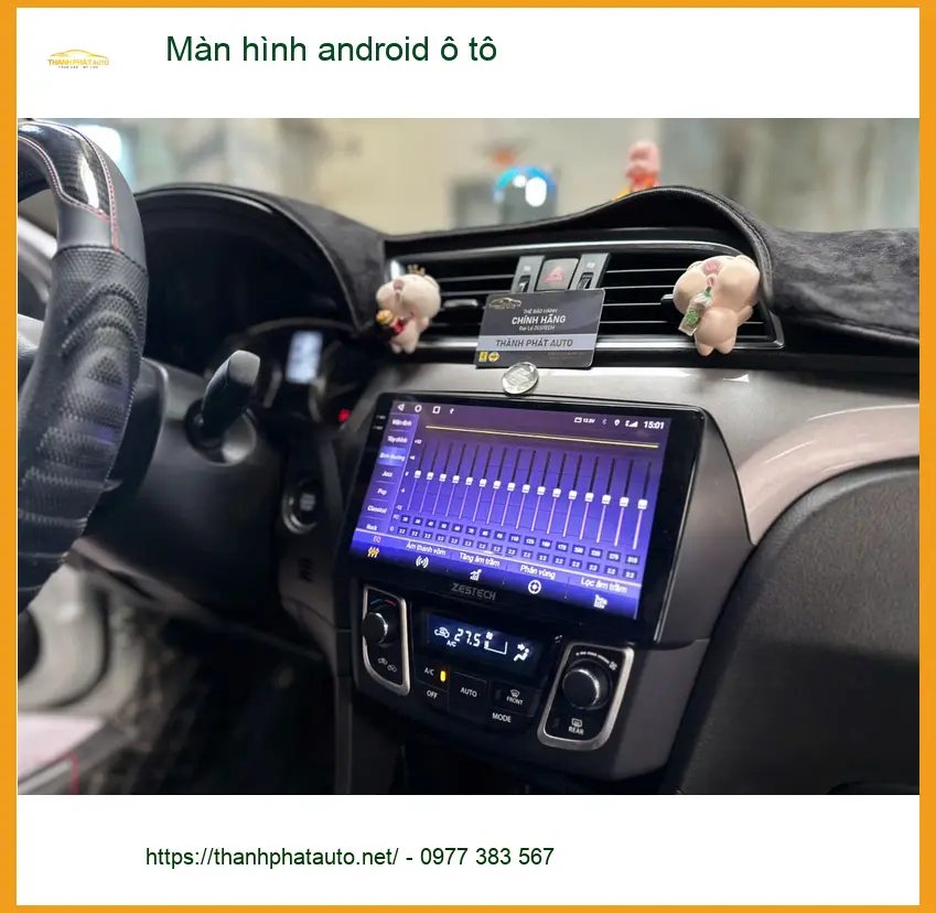 Chị Mai Phương lắp màn hình Android ô tô Hyundai Accent ở Quận 2 ảnh thực tế 4