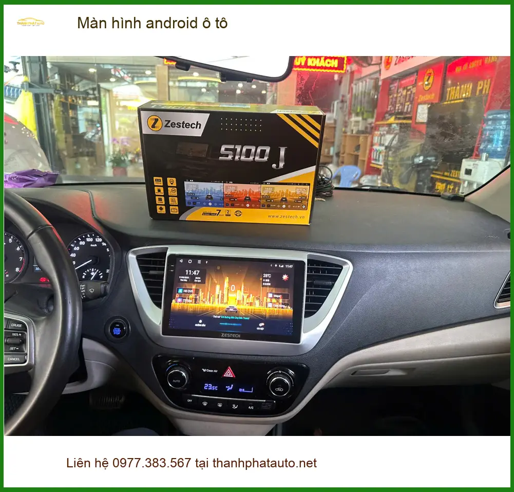 Anh Minh lắp màn hình Android ô tô cho Hyundai Accent tại Hóc Môn để trải nghiệm tốt hơn ảnh thực tế 3