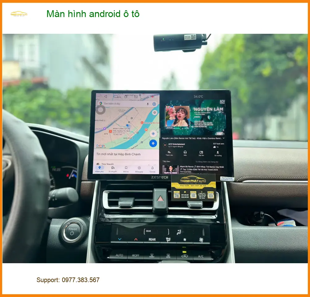 Anh Duy lắp màn hình Android ô tô cho Hyundai Elantra tại Quận 9 để tiện di chuyển và giải trí ảnh thực tế 5