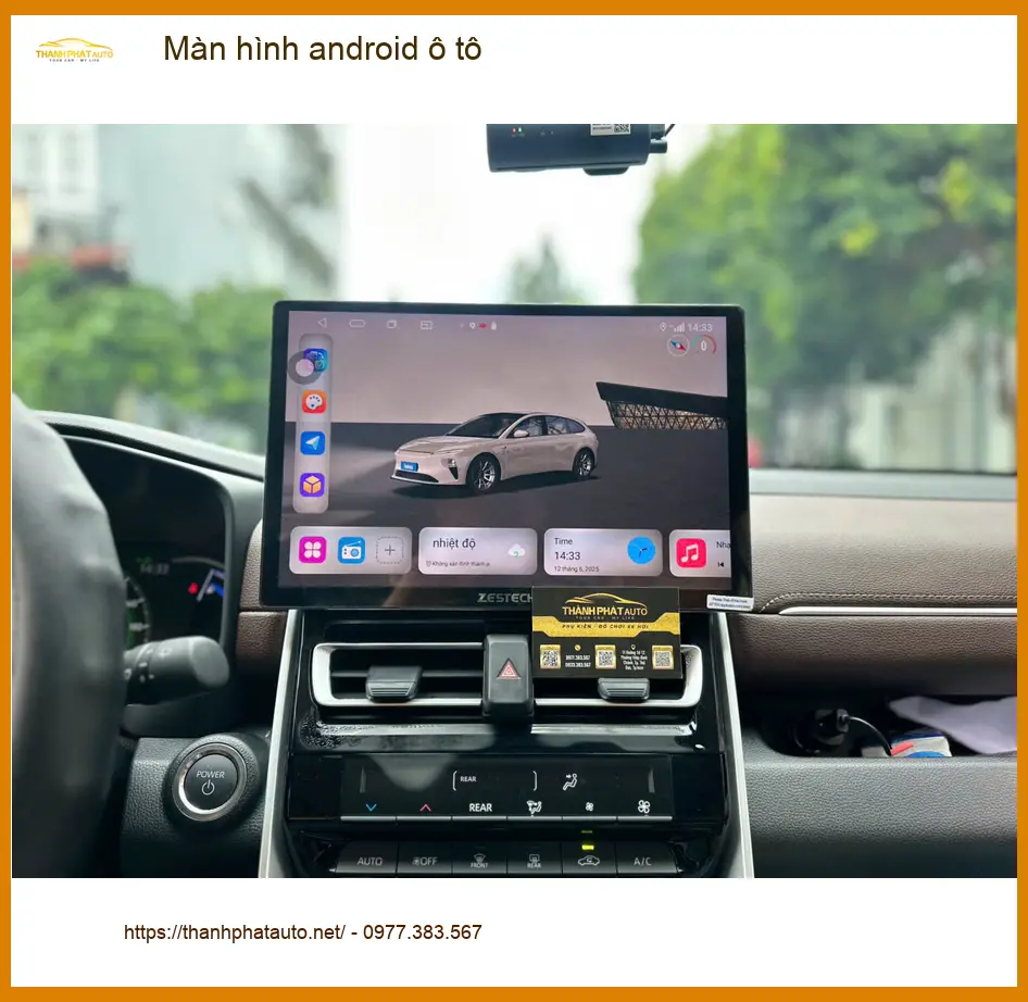 Chị Nguyệt lắp màn hình Android ô tô cho Honda CR-V tại Quận Hóc Môn ảnh thực tế 2