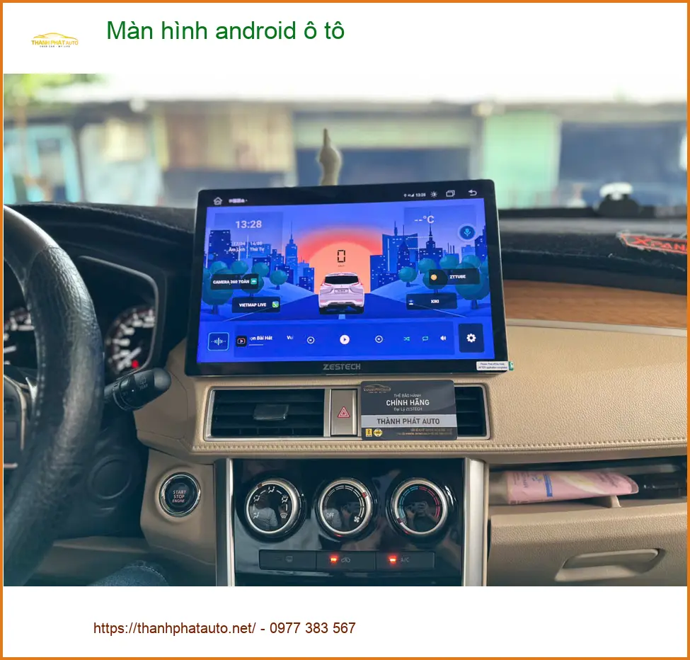 Chị Thảo lắp màn hình Android ô tô Hyundai Accent tại Quận 1 vì màn zin thiếu tính năng