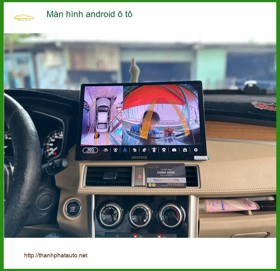 Chị Thảo lắp màn hình Android ô tô Hyundai Accent tại Quận 1 vì màn zin thiếu tính năng ảnh thực tế 3