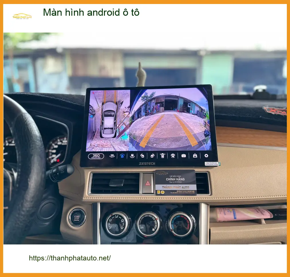 Chị Thảo lắp màn hình Android ô tô Hyundai Accent tại Quận 1 vì màn zin thiếu tính năng ảnh thực tế 4