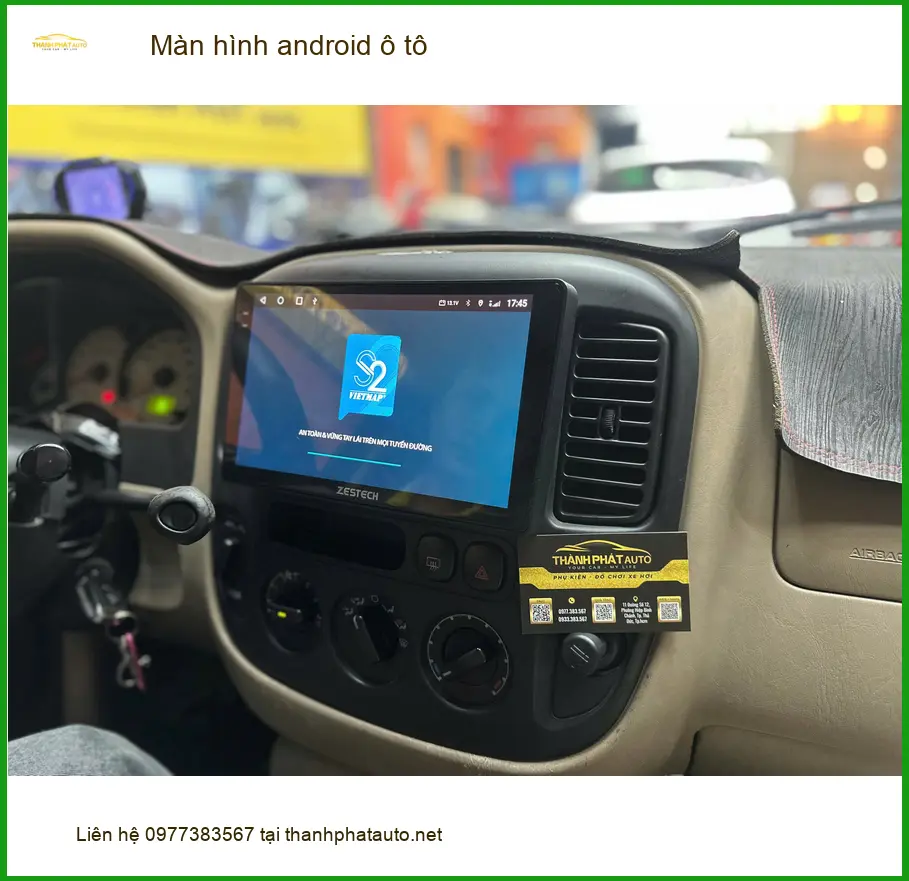 Anh Trường nâng cấp màn hình Android ô tô cho Santa Fe tại Cần Giờ