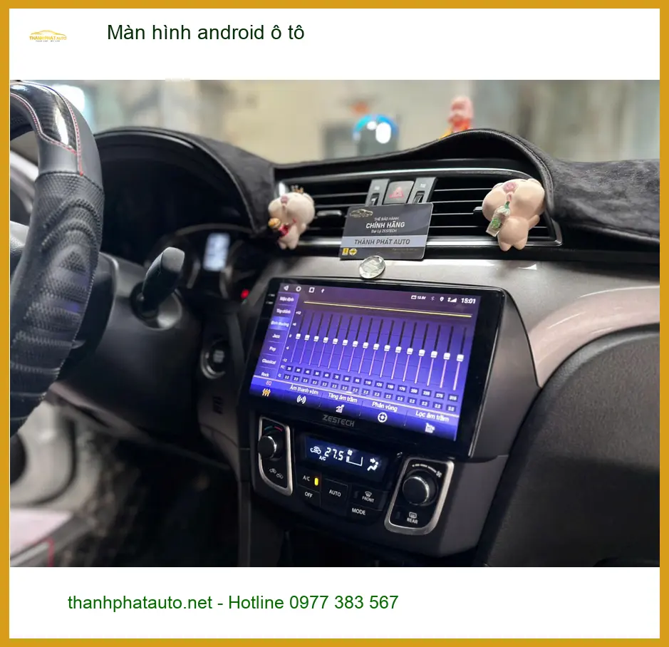 Chị Loan lắp màn hình Android ô tô VinFast Lux A tại Quận 12