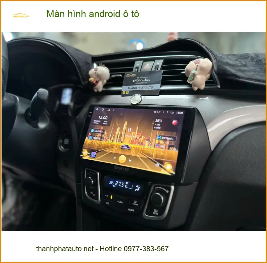 Chị Loan lắp màn hình Android ô tô VinFast Lux A tại Quận 12 ảnh thực tế 2