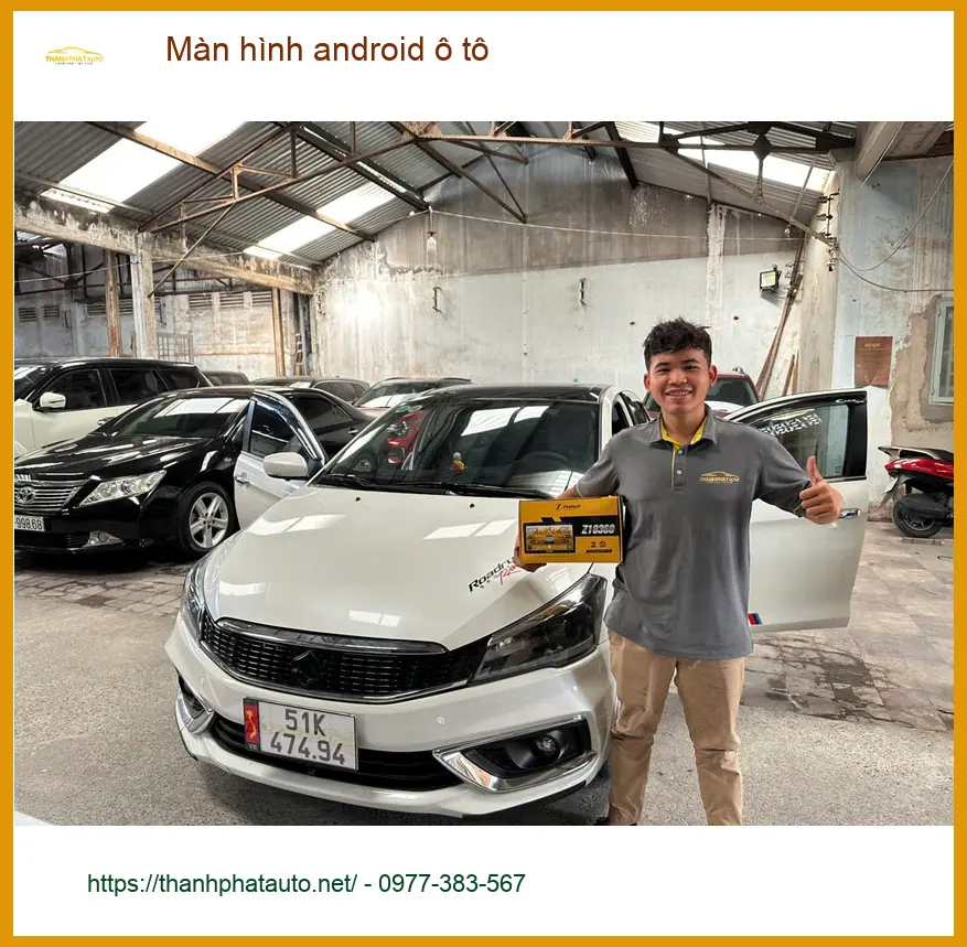 Chị Loan lắp màn hình Android ô tô VinFast Lux A tại Quận 12 ảnh thực tế 3