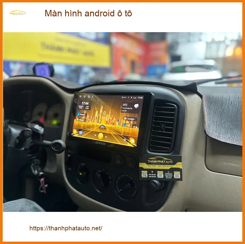 Anh Trường nâng cấp màn hình Android ô tô cho Santa Fe tại Cần Giờ ảnh thực tế 4