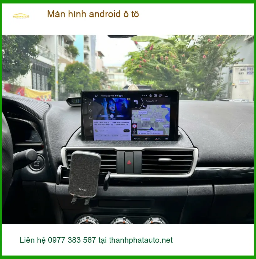 Chị Thảo nâng cấp Màn hình android ô tô cho Toyota Fortuner ở Gò Vấp ảnh thực tế 4