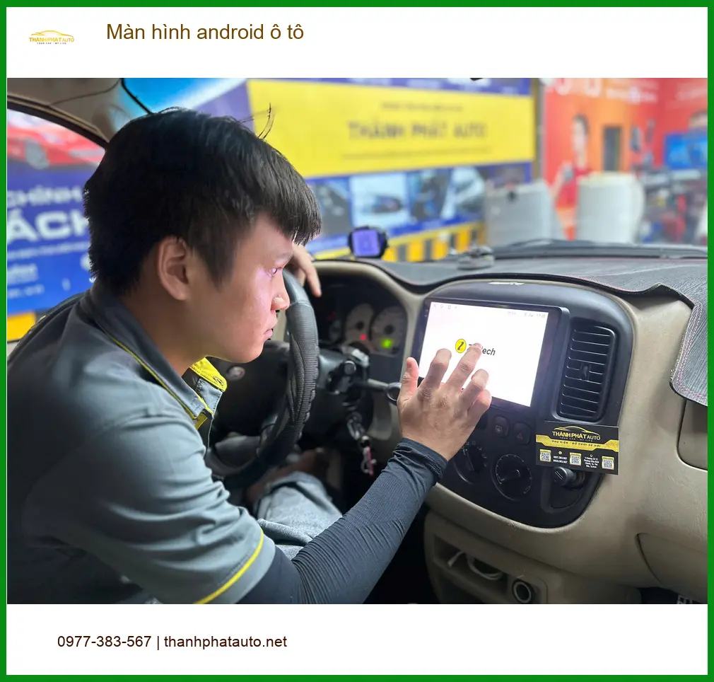 Anh Minh lắp màn hình Android ô tô Kia K3 tại Quận 1 để trải nghiệm công nghệ mới ảnh thực tế 4