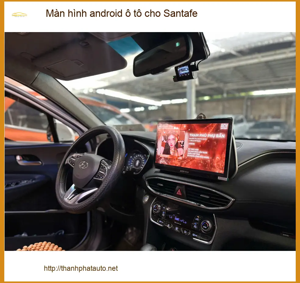 Anh Hưng nâng cấp màn hình Android cho Santafe tại Quận Cần Giờ