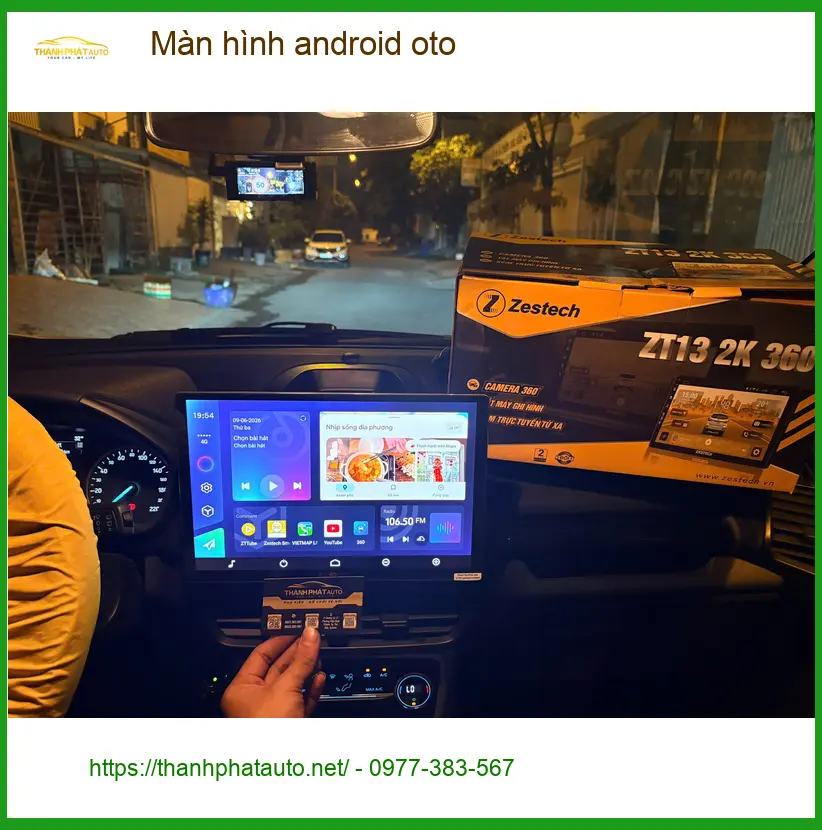 Chị Thùy lắp màn hình android ô tô cho Hyundai Accent tại Quận 2 để nâng cấp giải trí ảnh thực tế 2
