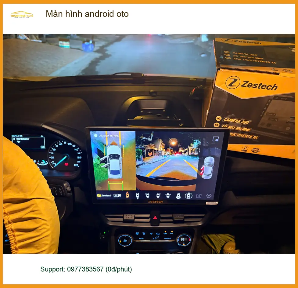 Chị Thùy lắp màn hình android ô tô cho Hyundai Accent tại Quận 2 để nâng cấp giải trí ảnh thực tế 3
