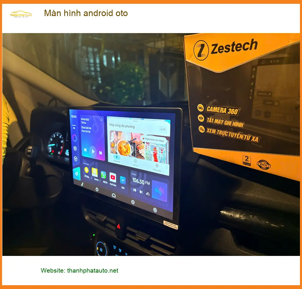 Chị Thùy lắp màn hình android ô tô cho Hyundai Accent tại Quận 2 để nâng cấp giải trí ảnh thực tế 4