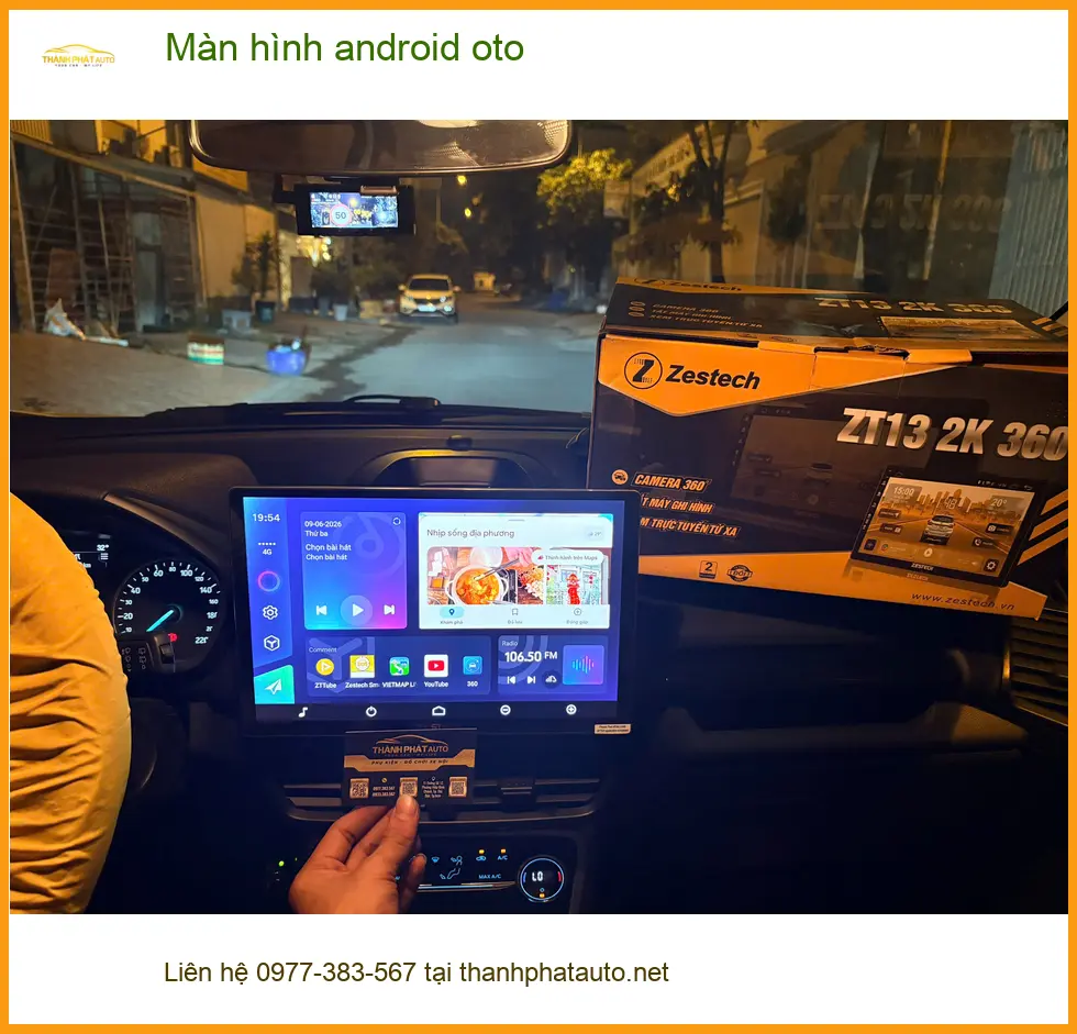 Anh Tấn lắp màn hình Android ô tô Hyundai Accent tại Quận 12 vì màn zin quá đơn điệu