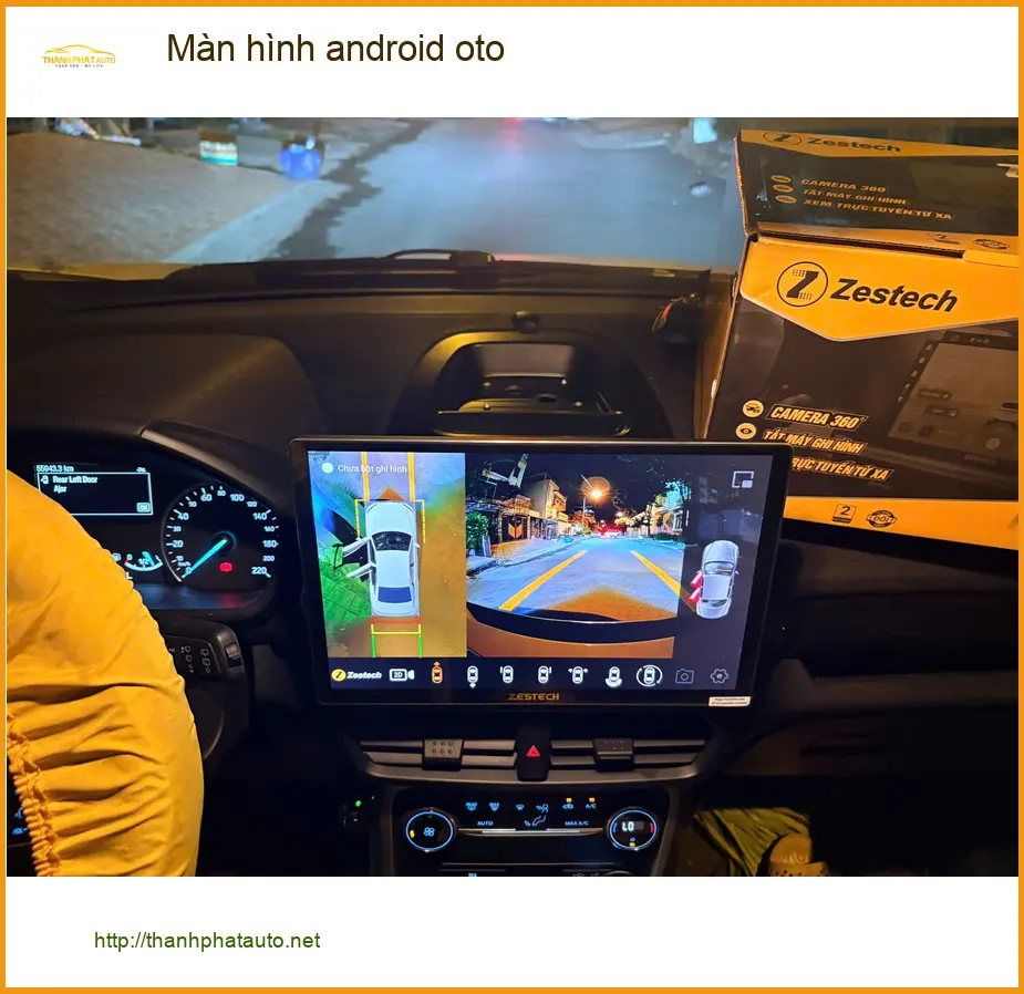Anh Tấn lắp màn hình Android ô tô Hyundai Accent tại Quận 12 vì màn zin quá đơn điệu ảnh thực tế 2