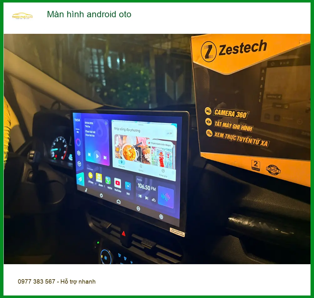 Anh Tấn lắp màn hình Android ô tô Hyundai Accent tại Quận 12 vì màn zin quá đơn điệu ảnh thực tế 4