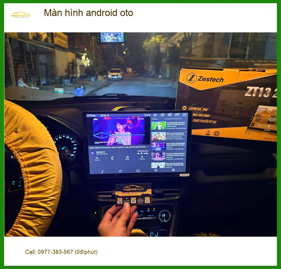 Anh Tấn lắp màn hình Android ô tô Hyundai Accent tại Quận 12 vì màn zin quá đơn điệu ảnh thực tế 5