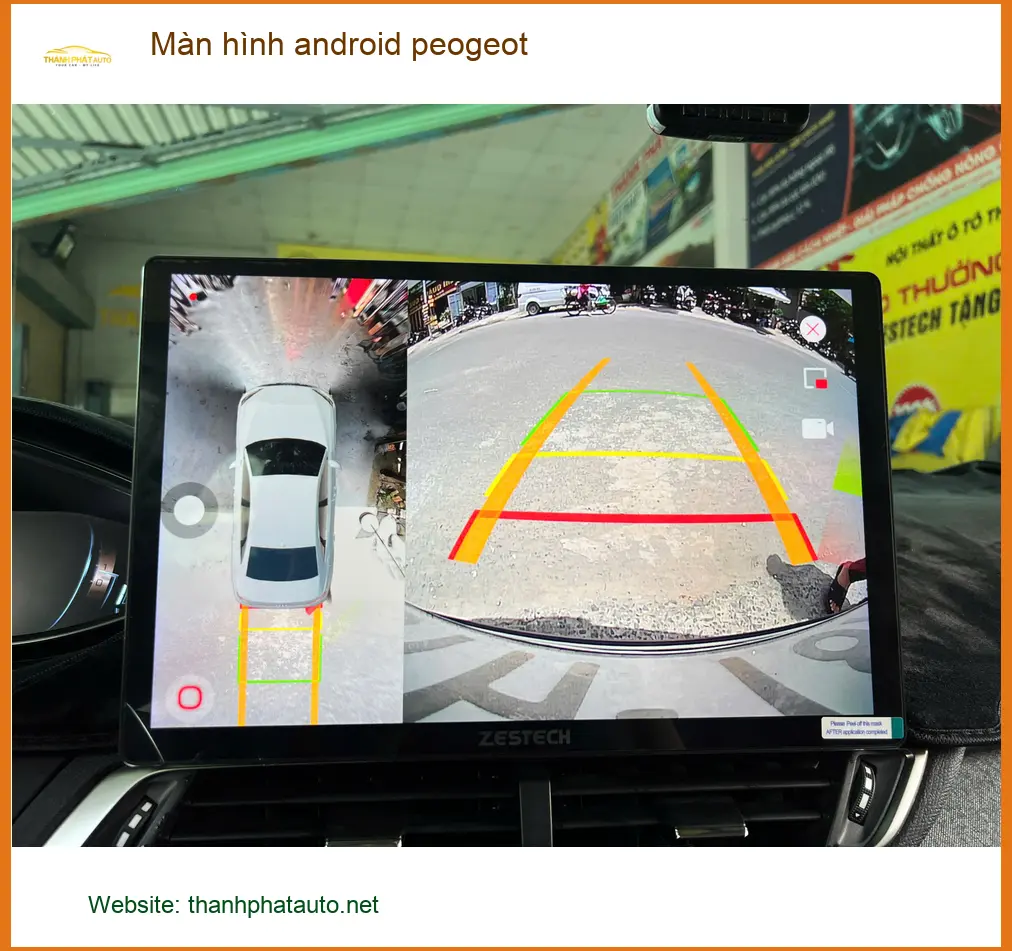 Anh Dũng lắp màn hình Android Peugeot 2008 tại Thủ Đức trải nghiệm công nghệ