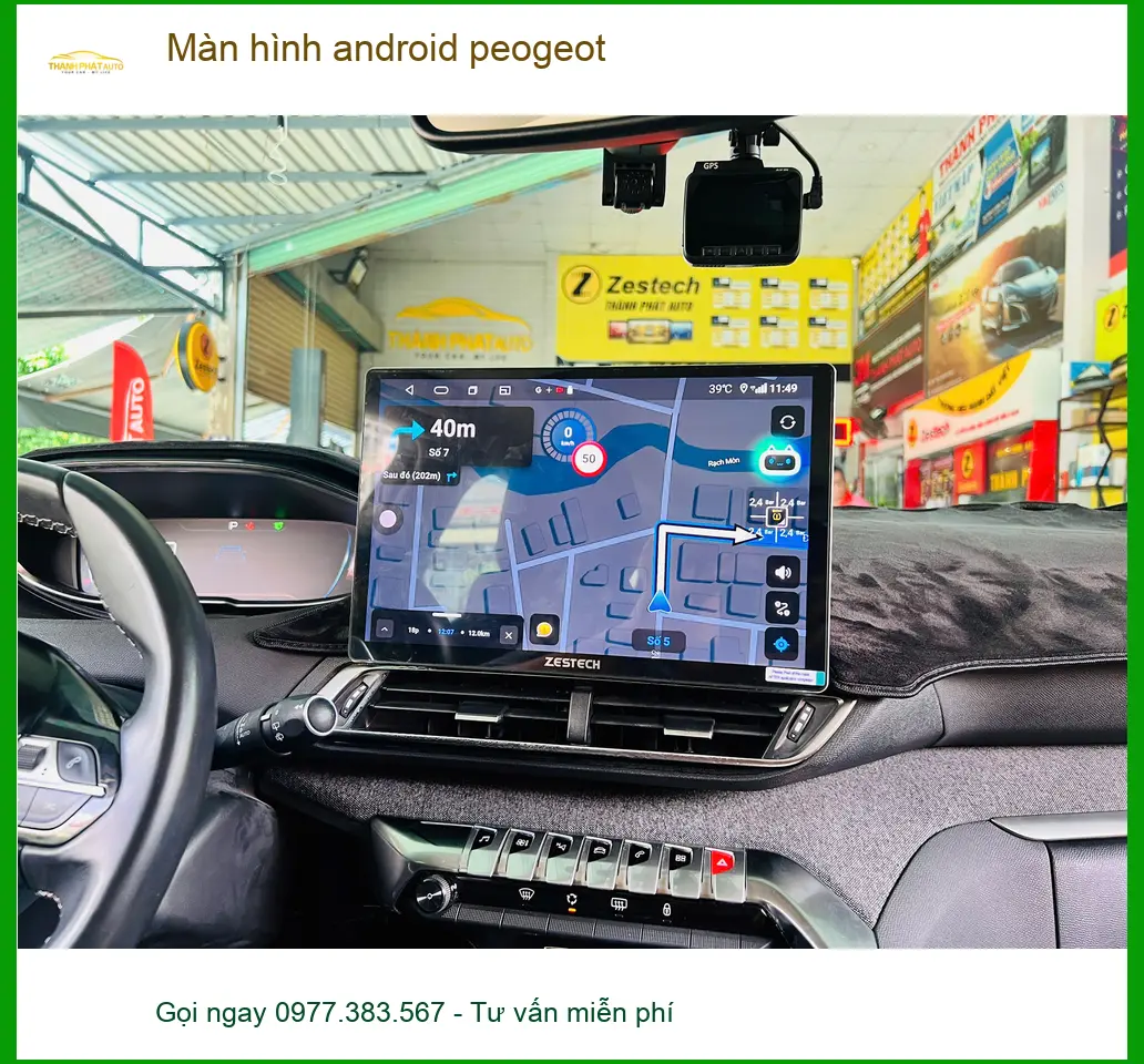 Anh Dũng lắp màn hình Android Peugeot 2008 tại Thủ Đức trải nghiệm công nghệ ảnh thực tế 2