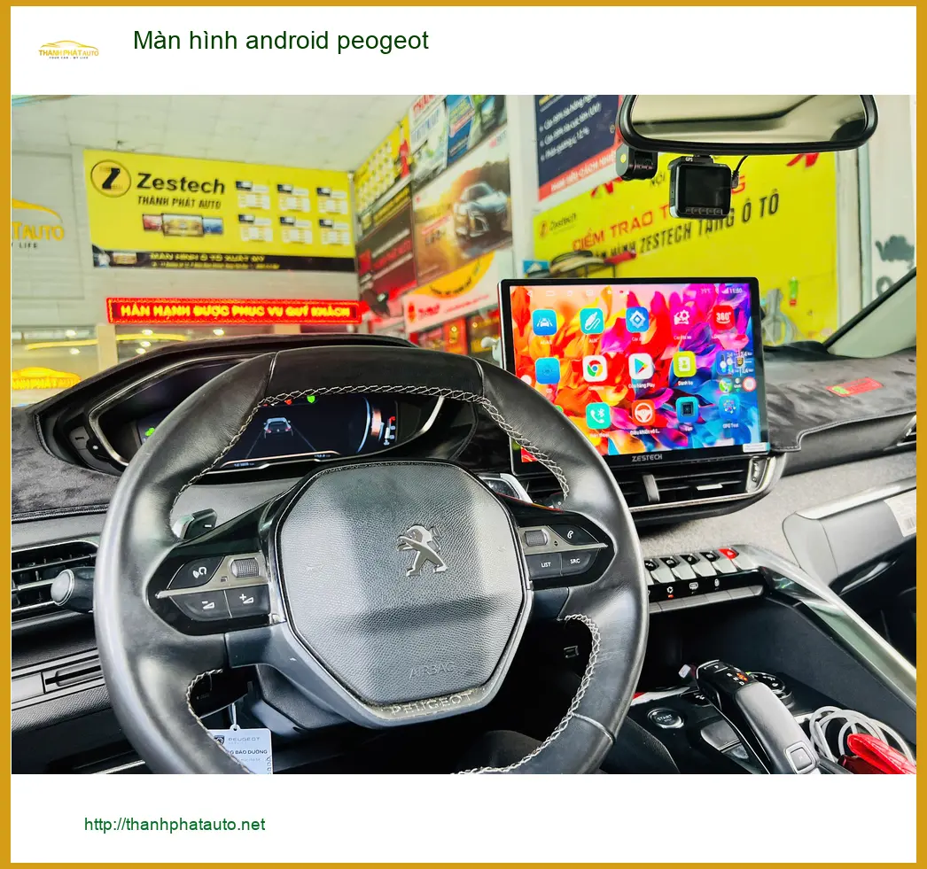 Anh Dũng lắp màn hình Android Peugeot 2008 tại Thủ Đức trải nghiệm công nghệ ảnh thực tế 3