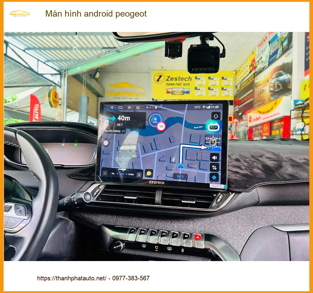 Anh Khang lắp màn hình Android Peugeot 3008 tại Quận 2 để nâng cấp trải nghiệm lái