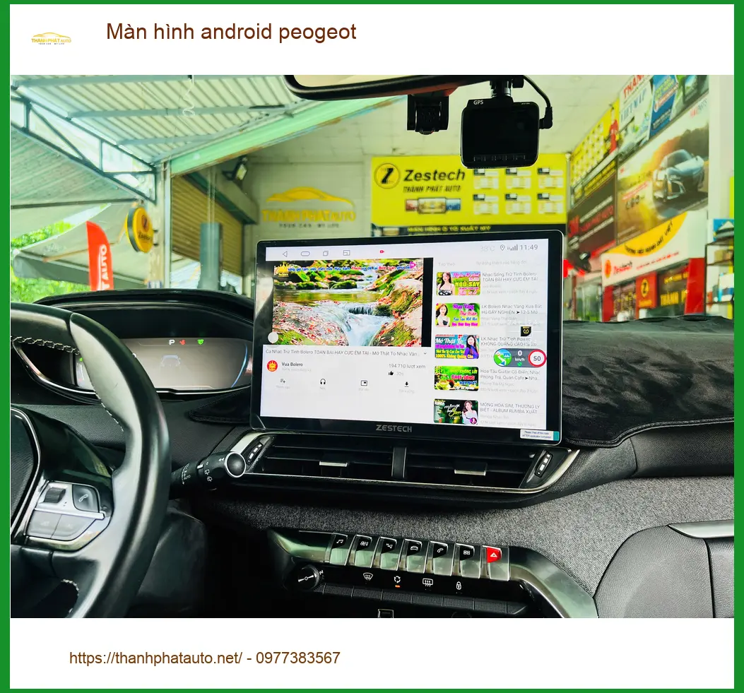 Anh Kiên lắp màn hình Android Peugeot 5008 tại Quận Nhà Bè