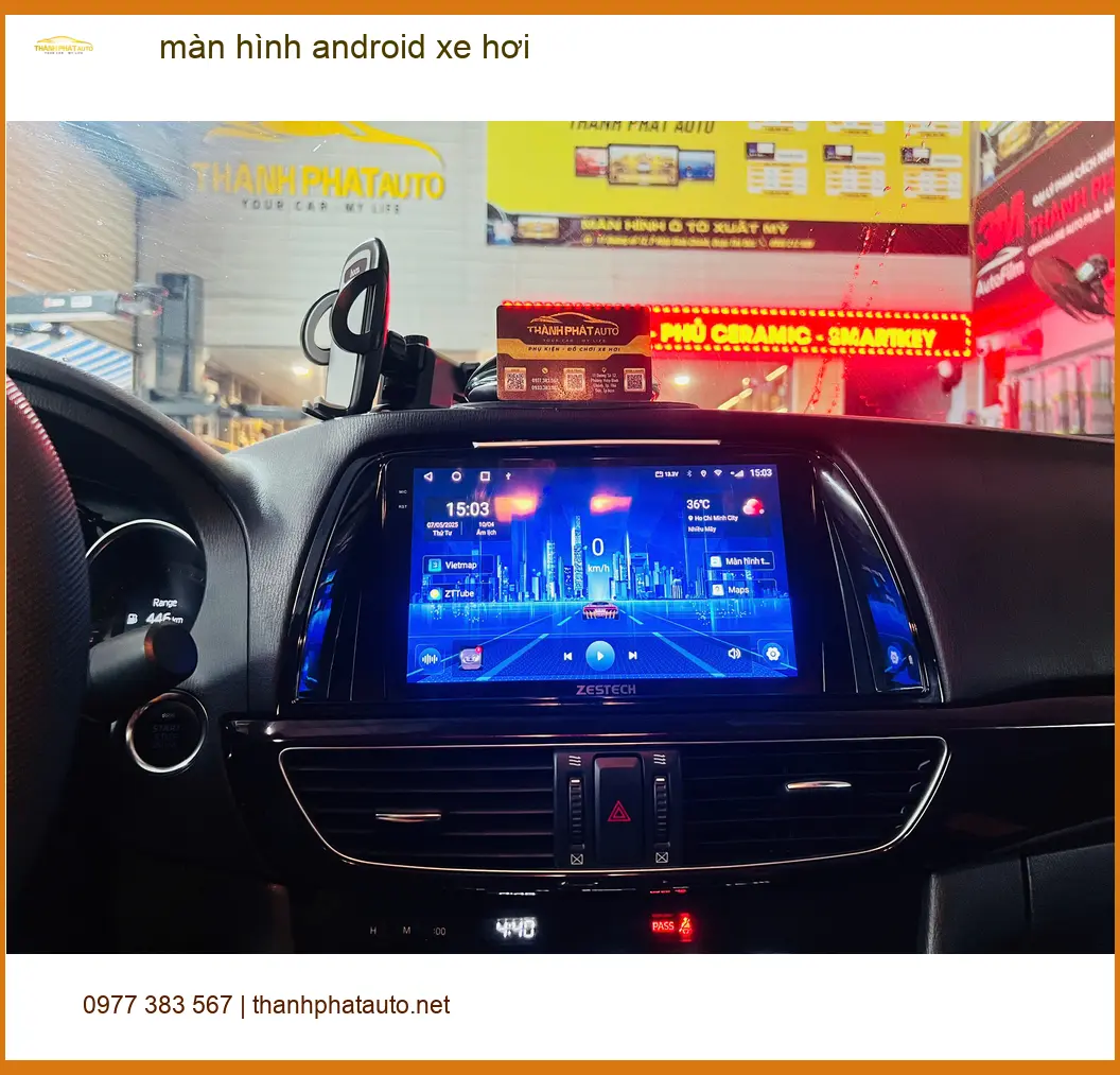 Anh Nam nâng cấp màn hình Android cho Honda CRV ở Quận Tân Bình ảnh thực tế 3