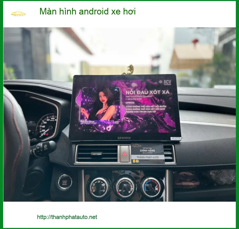 Anh Huy lắp màn hình android xe hơi Hyundai Accent tại Quận 9 để lái xe tiện nghi hơn