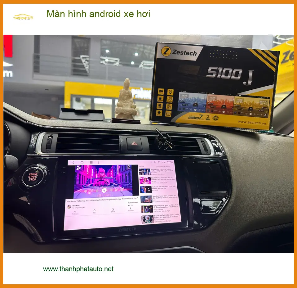 Chú Long lắp Màn hình android xe hơi Hyundai Santa Fe tại Quận 2 ảnh thực tế 2