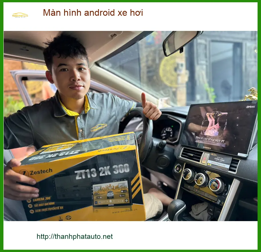 Anh Huy lắp màn hình android xe hơi Hyundai Accent tại Quận 9 để lái xe tiện nghi hơn ảnh thực tế 2
