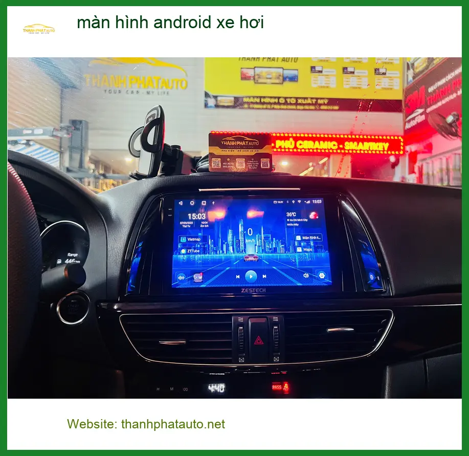 Anh Huy lắp màn hình android xe hơi Toyota Camry tại Quận Thủ Đức ảnh thực tế 2