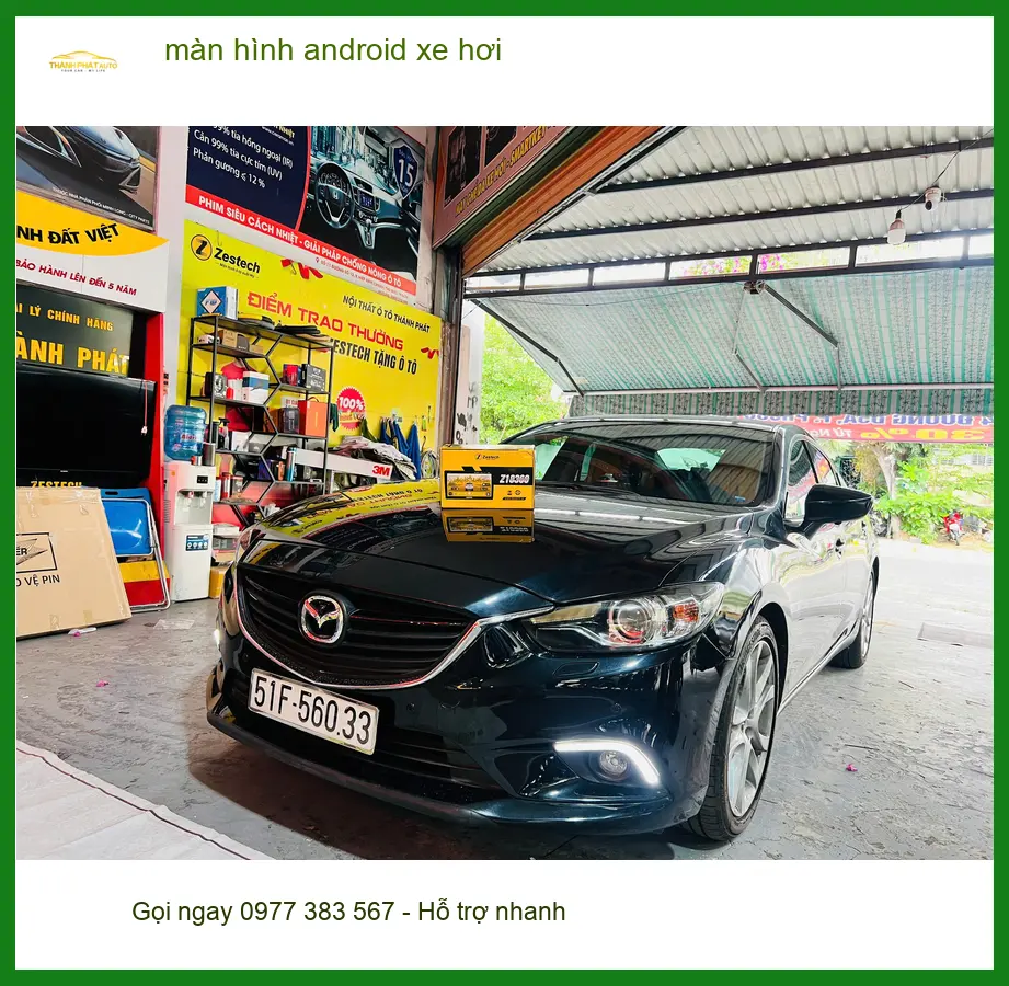 Anh Huy lắp màn hình android xe hơi Toyota Camry tại Quận Thủ Đức ảnh thực tế 3