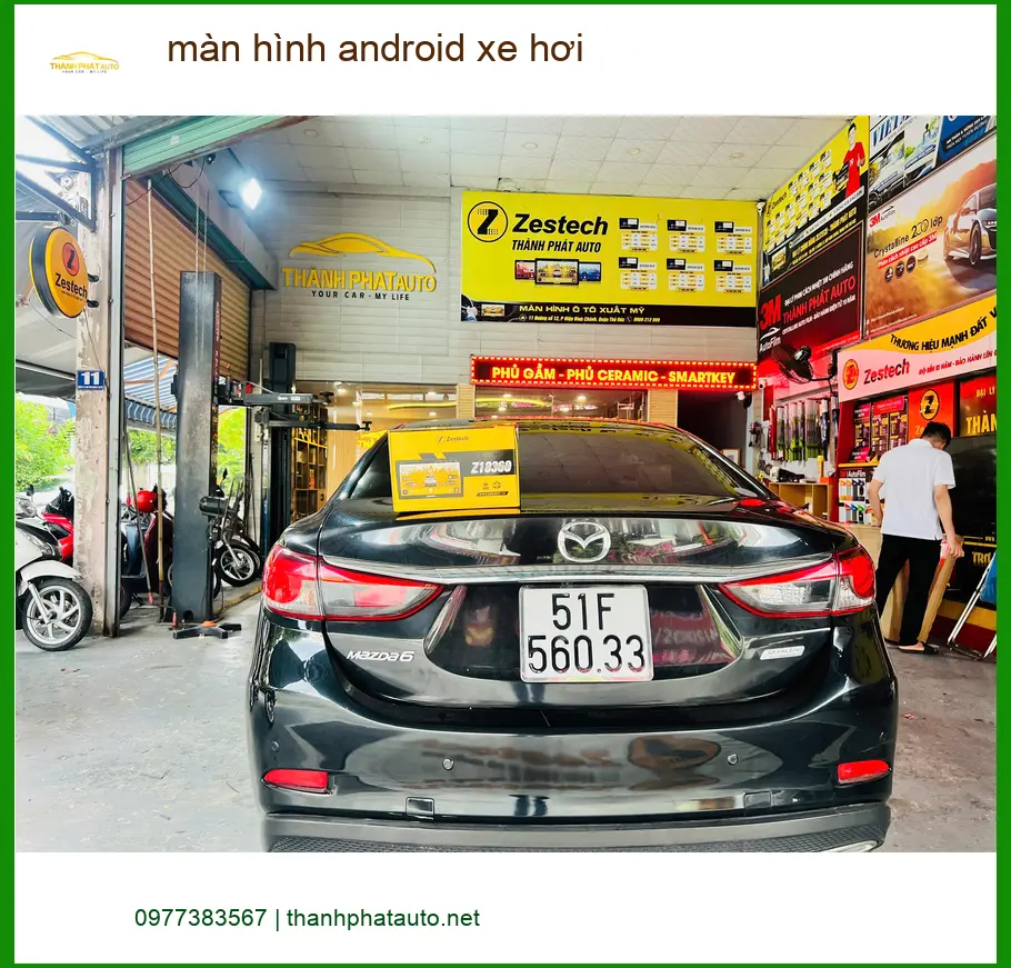 Anh Huy lắp màn hình android xe hơi Toyota Camry tại Quận Thủ Đức ảnh thực tế 5